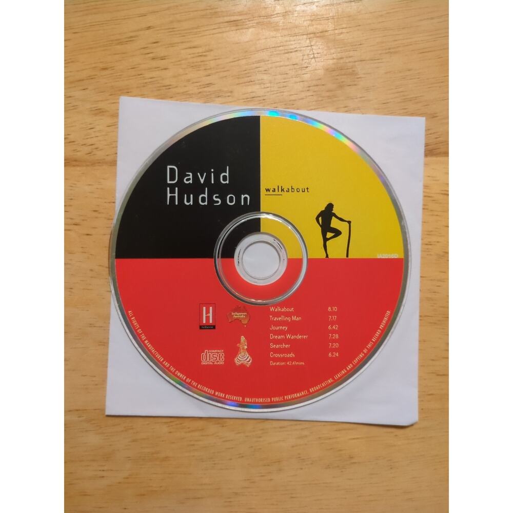 David Hudson - Walkabout - Australia cd Disc Only